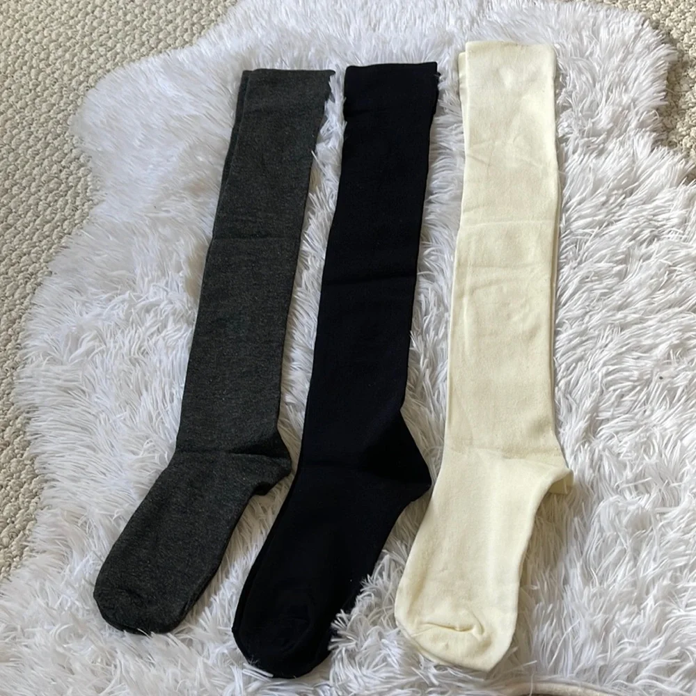 (3) Over the Knee Socks